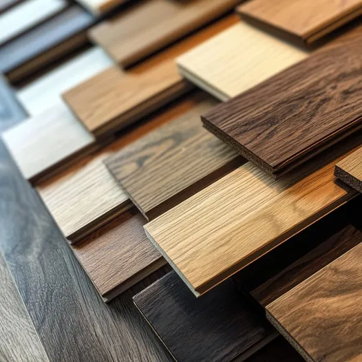 Hardwood flooring samples